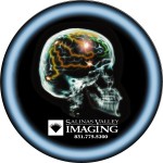 Promo-Clear Translucent X Ray Mouse Pad Stock Brain Custom Printed