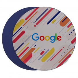 Full-Color Round Rubber Mousepad with Logo