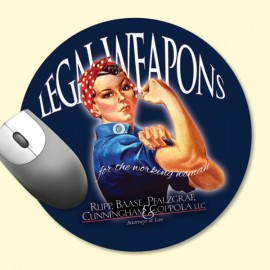 Personalized Vynex Heavy Duty 8" Round x1/8" Hard Surface Mouse Pad