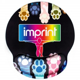 Rubber Mouse Pad with Wrist Rest Custom Imprinted  Rubber Mouse Pad with Wrist Rest Custom Imprinted