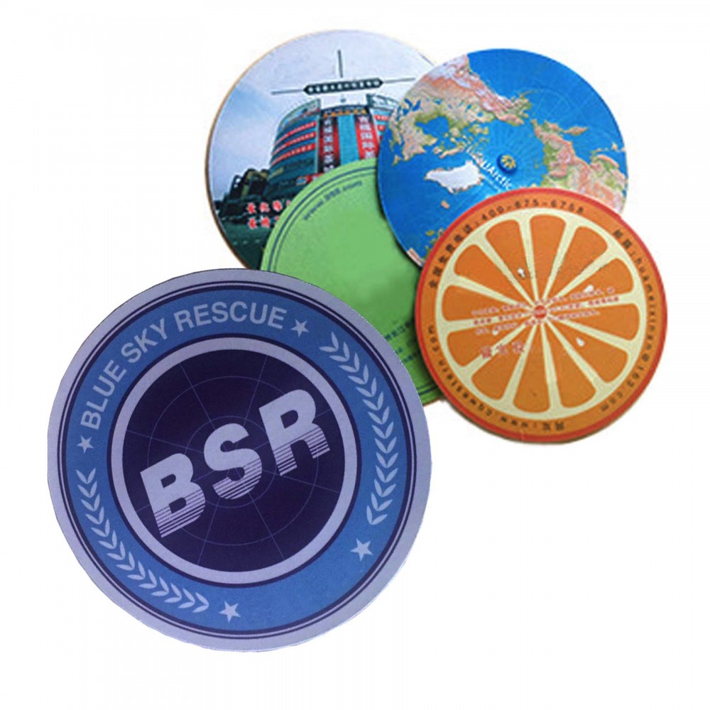 8" Round x 1/8" Full Color Soft Surface Mouse Pad Logo Branded 8" Round x 1/8" Full Color Soft Surface Mouse Pad Logo Branded