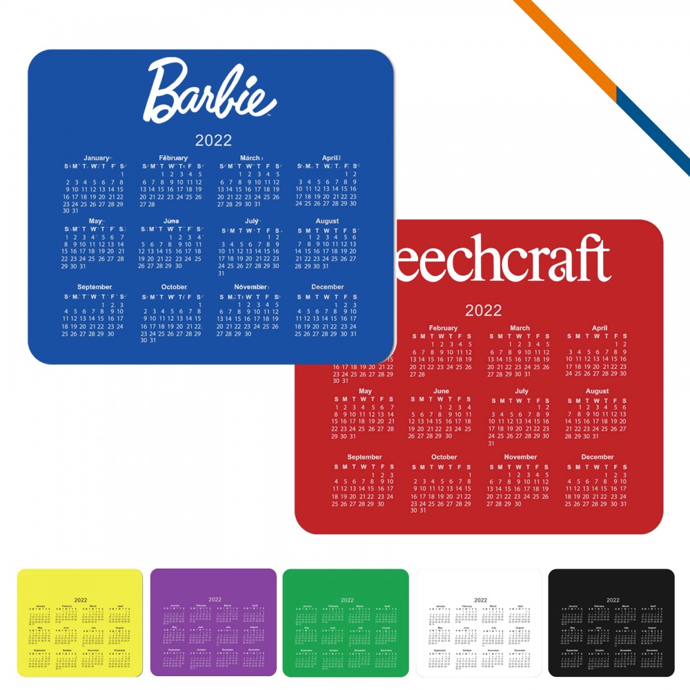 Nular Calendar Mouse Pad with Logo Nular Calendar Mouse Pad with Logo