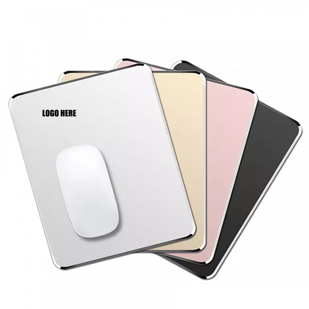 Dual-Sided Mouse Pad/Silver Aluminum Mouse Pad with Logo