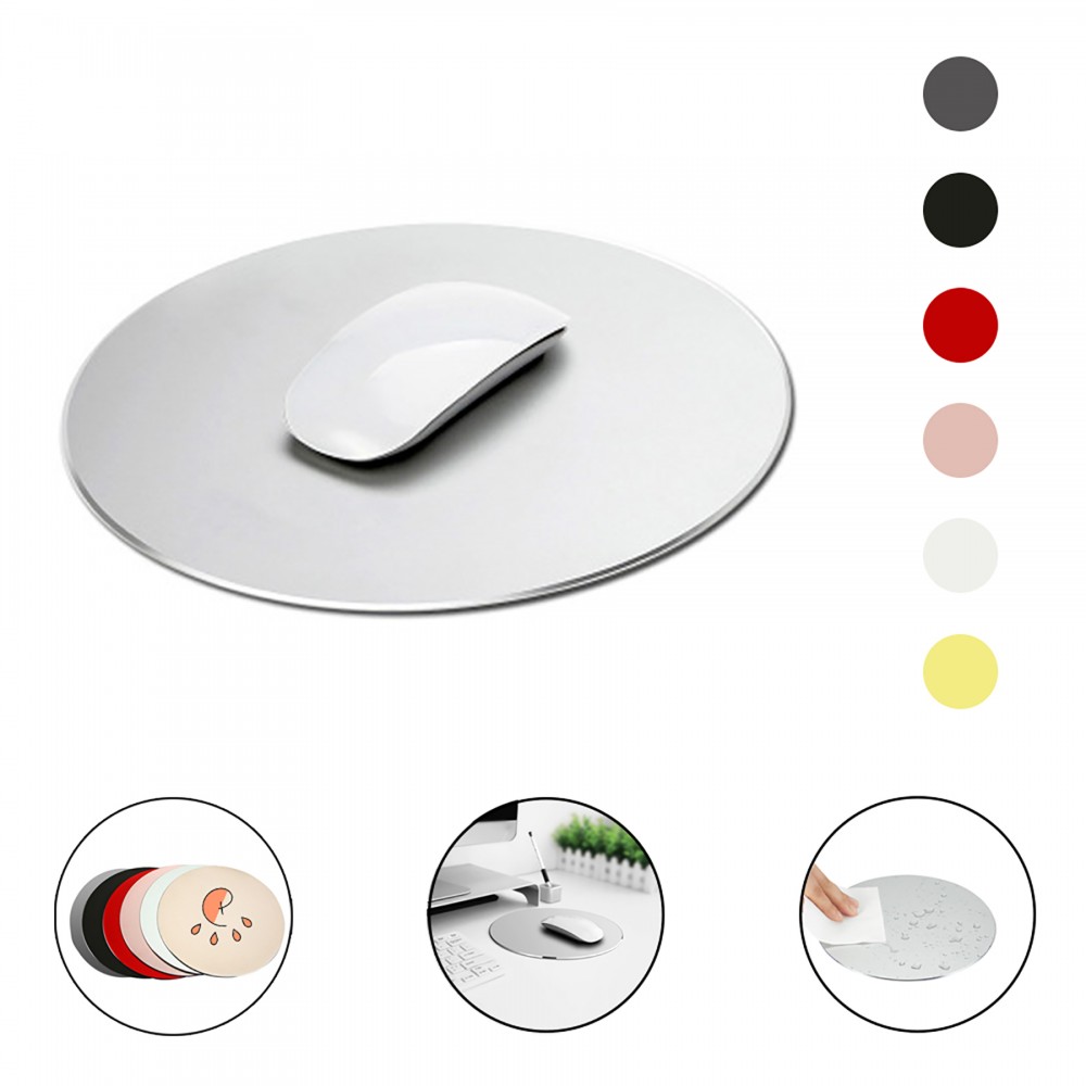 Round Aluminum Alloy Metal Mouse Pad Logo Branded Round Aluminum Alloy Metal Mouse Pad Logo Branded