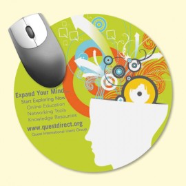 Vynex DuraTec 8" Round x1/16" Hard Surface Mouse Pad with Logo