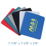 Promotional Rectangular Fabric Mouse Pad w/ Rubber Base (7 7/8"x7 1/8"x1/8")