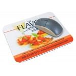 9"x7 1/4" 4CP Natural Rubber Mousepad with Logo