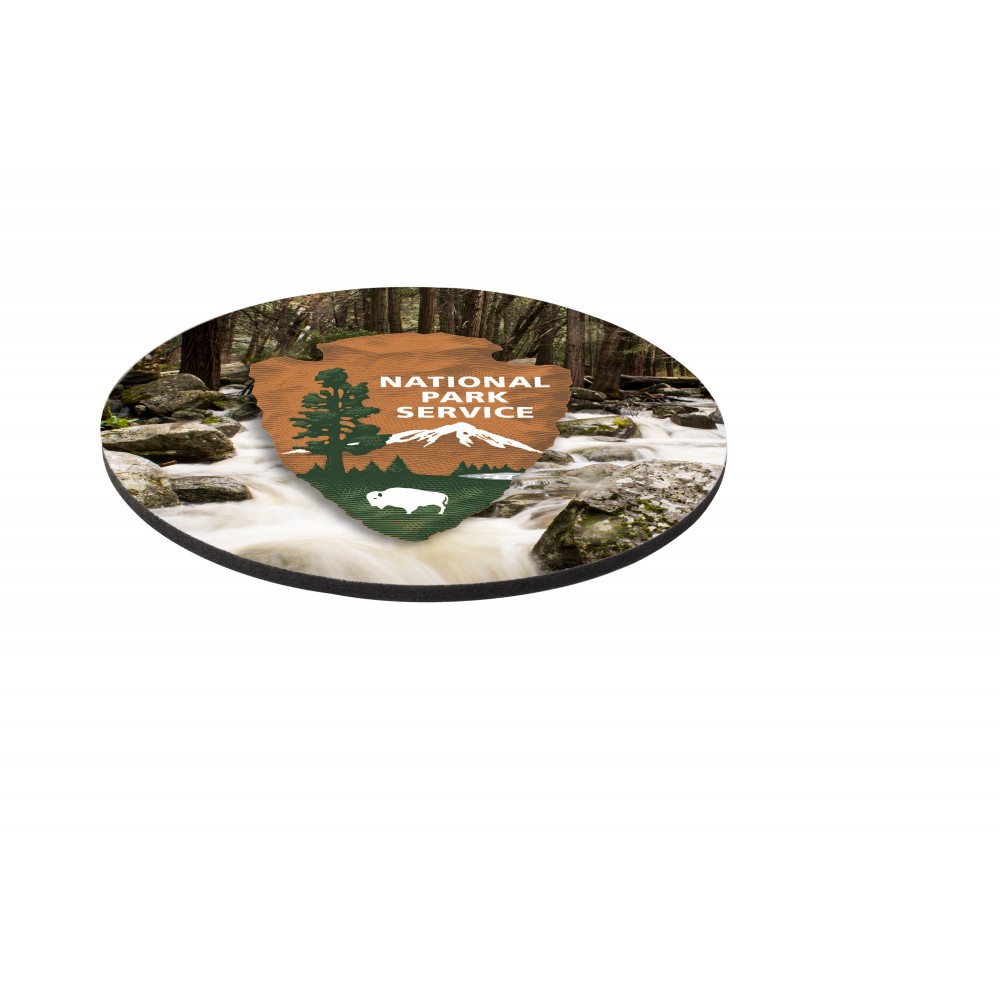 Promotional 8" Rd 1/8" Thick Full Color Hard Mouse Pad