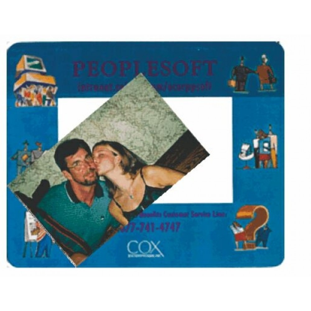 Promotional Insert Window Mouse Pad Premium-Duty Backing (6"x8"x1/8")