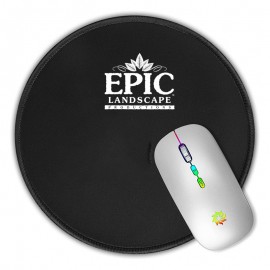 Small Round Rubber Computer Mouse Pad with Stitched Edge with Logo  Small Round Rubber Computer Mouse Pad with Stitched Edge with Logo
