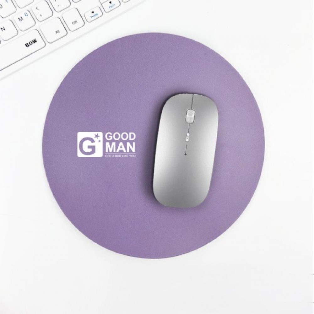 Pu Leather Round Mouse Pad with Logo Pu Leather Round Mouse Pad with Logo