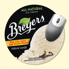 Barely There 8" Round x.02" Ultra-Thin Mouse Pad Custom Printed  Barely There 8" Round x.02" Ultra-Thin Mouse Pad Custom Printed