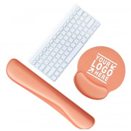 Promotional Wrist Rest Support for Mouse Pad & Keyboard Set