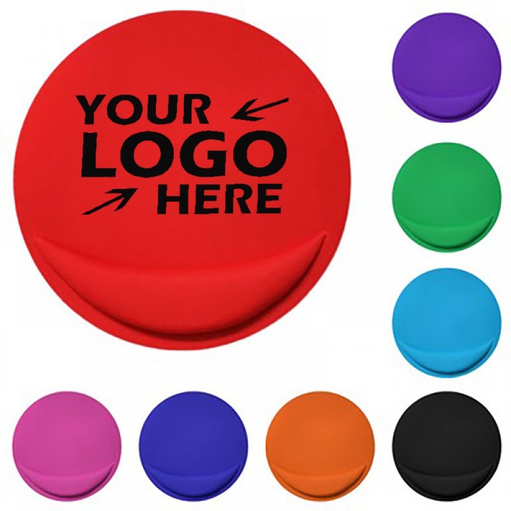 Circular Mouse Round Pad Wrist Rest with Logo