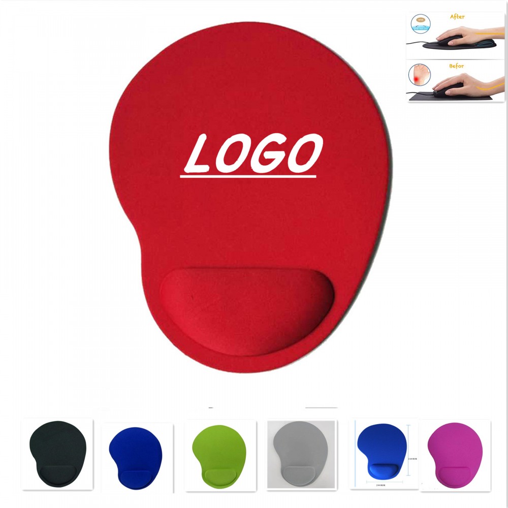 Logo Branded Wrist Rest Mouse Pad