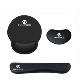 Memory Foam Typing Keyboard Hand Rest Pads Set with Logo