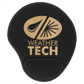 Customized Mouse Pad, Black Faux Leather