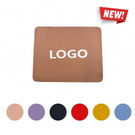 Logo Branded Thin Non-Slip PU leather Mouse Pad