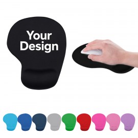 Mouse Pad W/ Gel Wrist Rest Logo Branded
