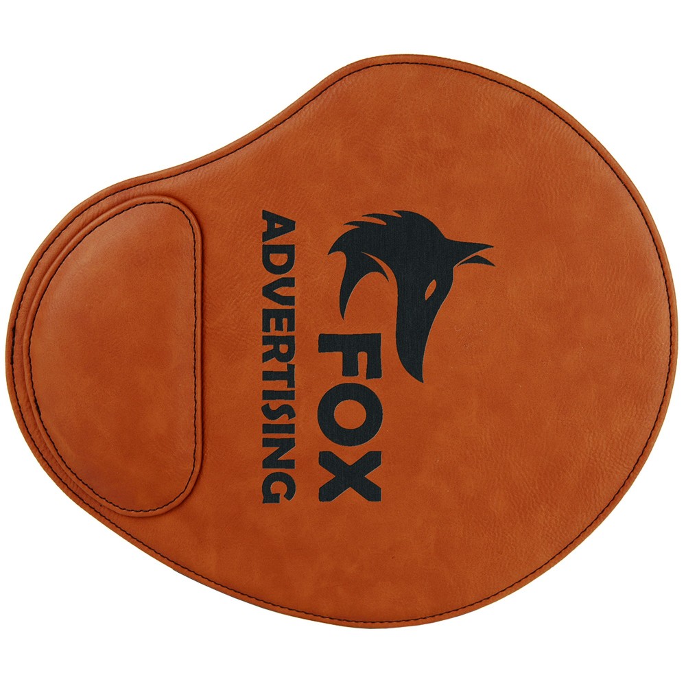 Rawhide Leatherette Mouse Pad (9" x 10.25") with Logo