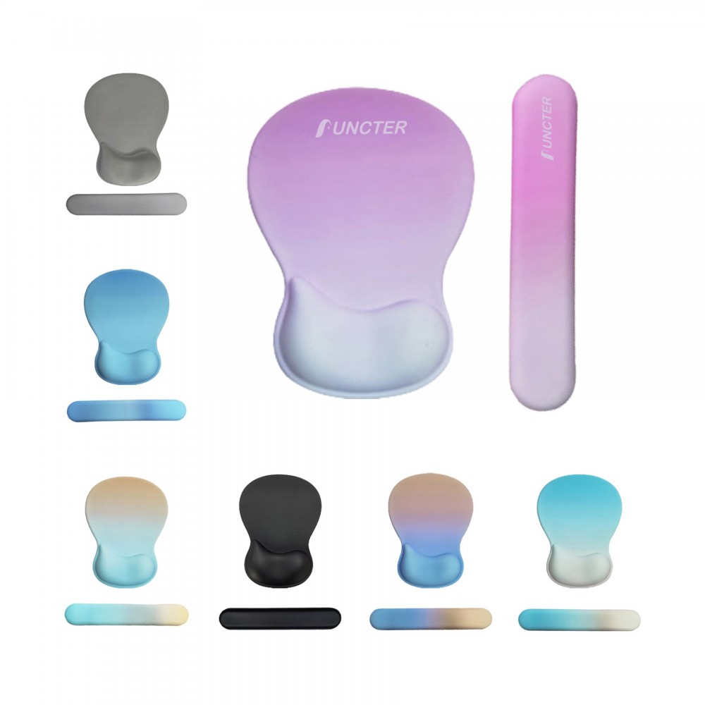 Silicone Typing Keyboard Hand Rest Pads Set with Logo