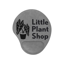 Custom Printed Laser Engraved Leatherette Mouse Pads w/ Wrist Rest 9"x10.25"