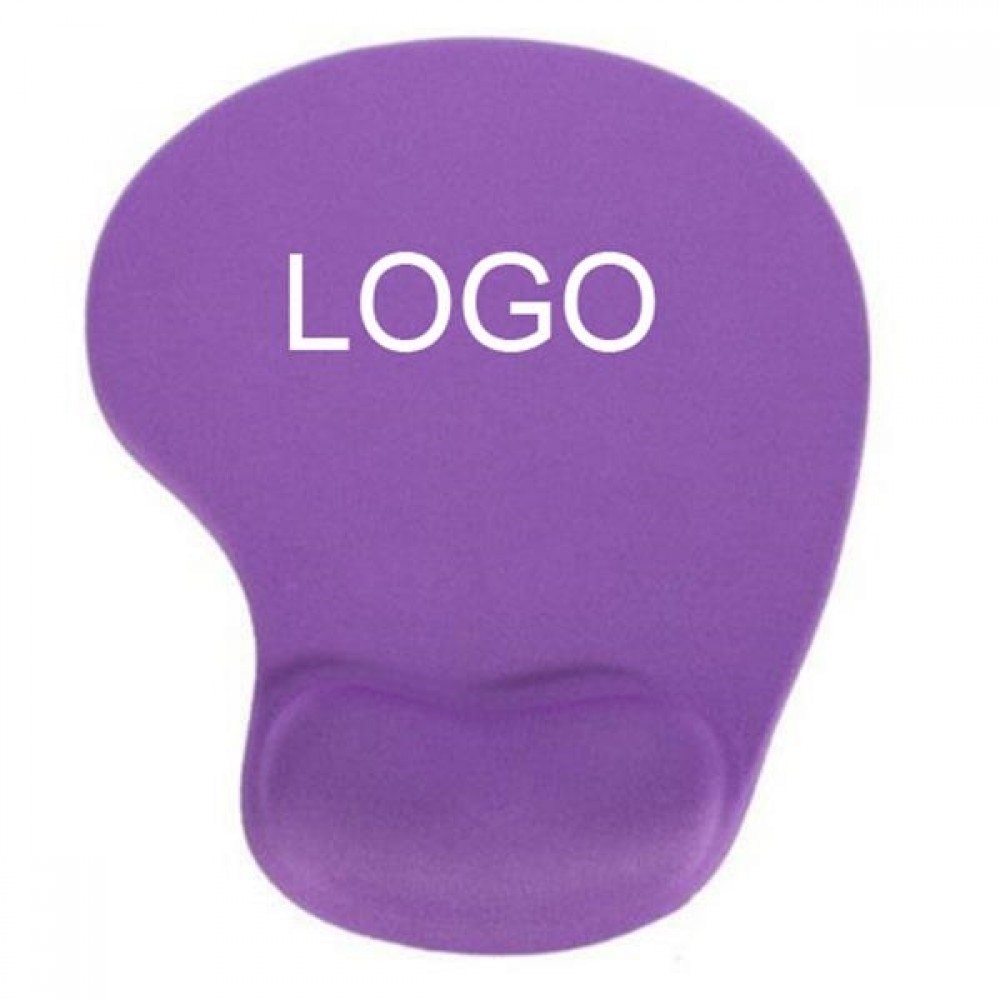 Solid Jersey Gel Mouse Pad/Wrist Rest with Logo