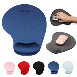 Logo Branded Silicone Mouse Pad With Wrist Rest