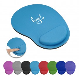 Full Color EVA Mouse Pad With Silicone Wrist Rest Logo Branded