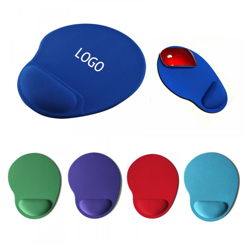Mouse Pad W/ Wrist Rest Support Custom Printed Mouse Pad W/ Wrist Rest Support Custom Printed