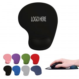 Office Mouse Pad With Gel Wrist Rest Custom Imprinted