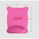 Customized Mouse Pad with Gel Wrist Rest- bear shape