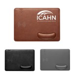 Wireless Charging Mouse Pad w/Wrist Rest with Logo