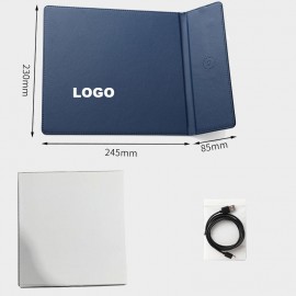 15W Wireless Charging Mouse Pad with Logo