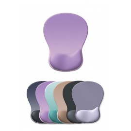Non-Slip PU Base Mouse Pad W/Silicone Infill Wrist Rest with Logo