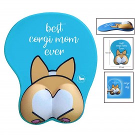 3D Mouse Pad With Soft Silicone Wrist Rest Custom Printed  3D Mouse Pad With Soft Silicone Wrist Rest Custom Printed