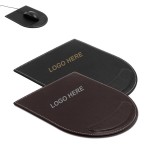 PU Leather Mouse Pad with Wrist Rest Logo Branded