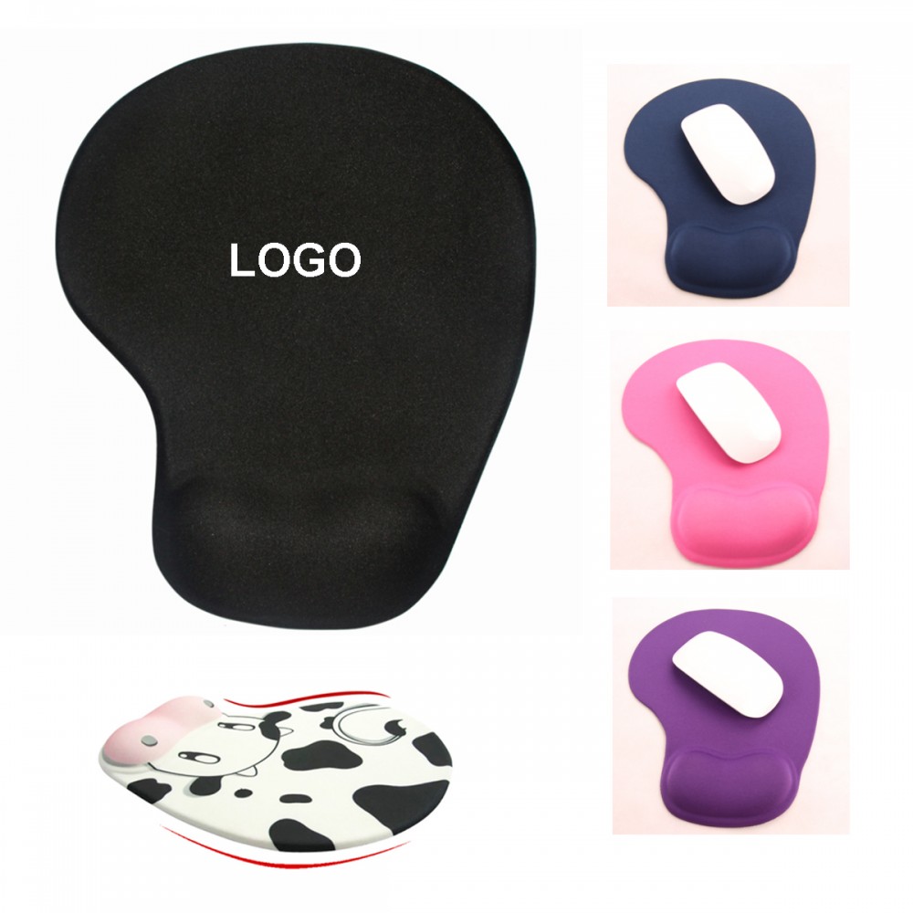 Mouse Pad with Wrist Support Logo Branded