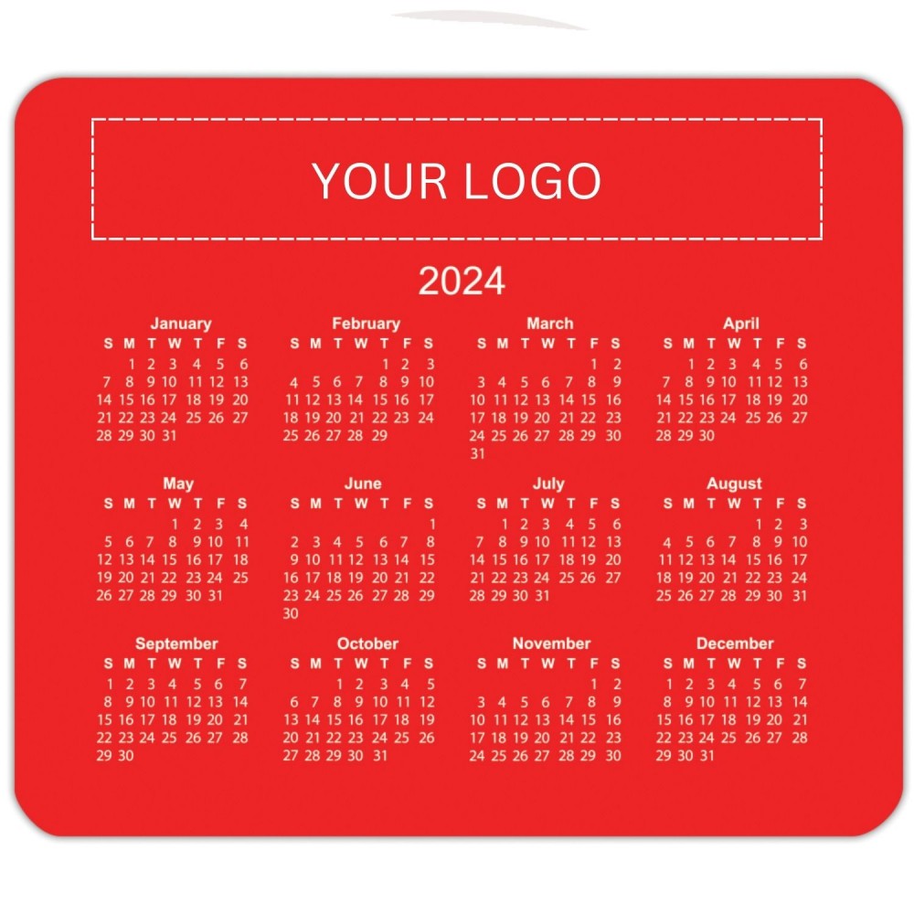 Calendar Mouse Pad Custom Imprinted
