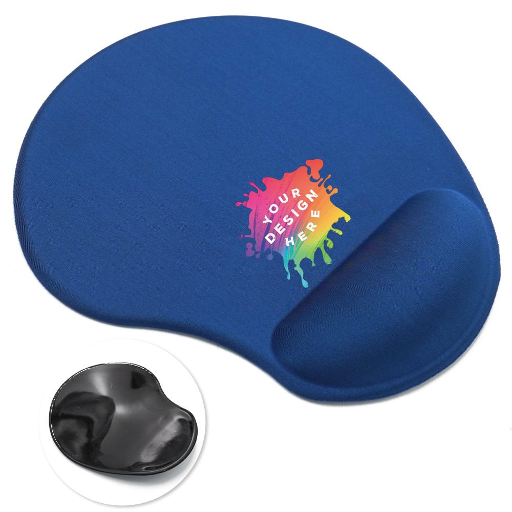 Logo Branded Solid Color Silicone Wrist Rest Mouse Pad
