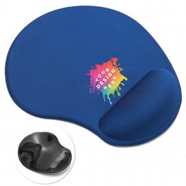 Logo Branded Solid Color Silicone Wrist Rest Mouse Pad