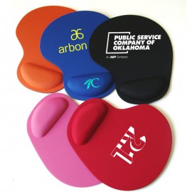 Custom Imprinted EVA Mouse Pad With PU Foam Wrist Rest Custom Imprinted EVA Mouse Pad With PU Foam Wrist Rest
