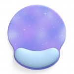 Non-Slip Silicone Base Mouse Pad W/Memory Foam Infill Wrist Rest with Logo