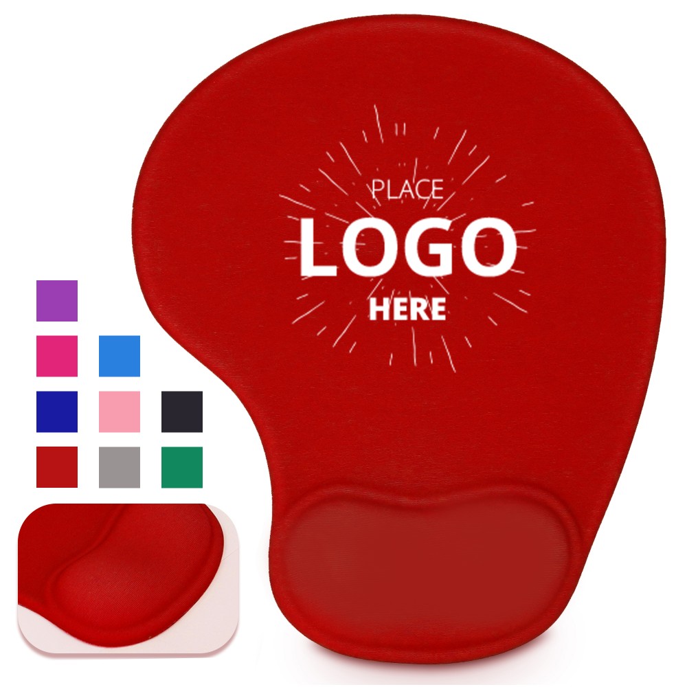 Logo Branded Silicone Mouse Pad With Wrist Rest Logo Branded Silicone Mouse Pad With Wrist Rest