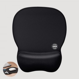 Custom Printed Ergonomic Mouse Pad With Gel Wrist Rest