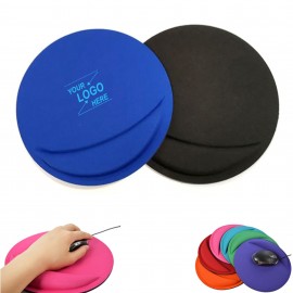 Personalized Round-Shaped Mouse Pad with Wrist Rest