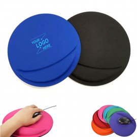 Promotional Ergonomic Round Mouse Pad with Wrist Support  Promotional Ergonomic Round Mouse Pad with Wrist Support
