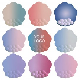Custom Printed Cloud Shaped Mouse Pad Gradient Color Wrist Rest With Memory Foam