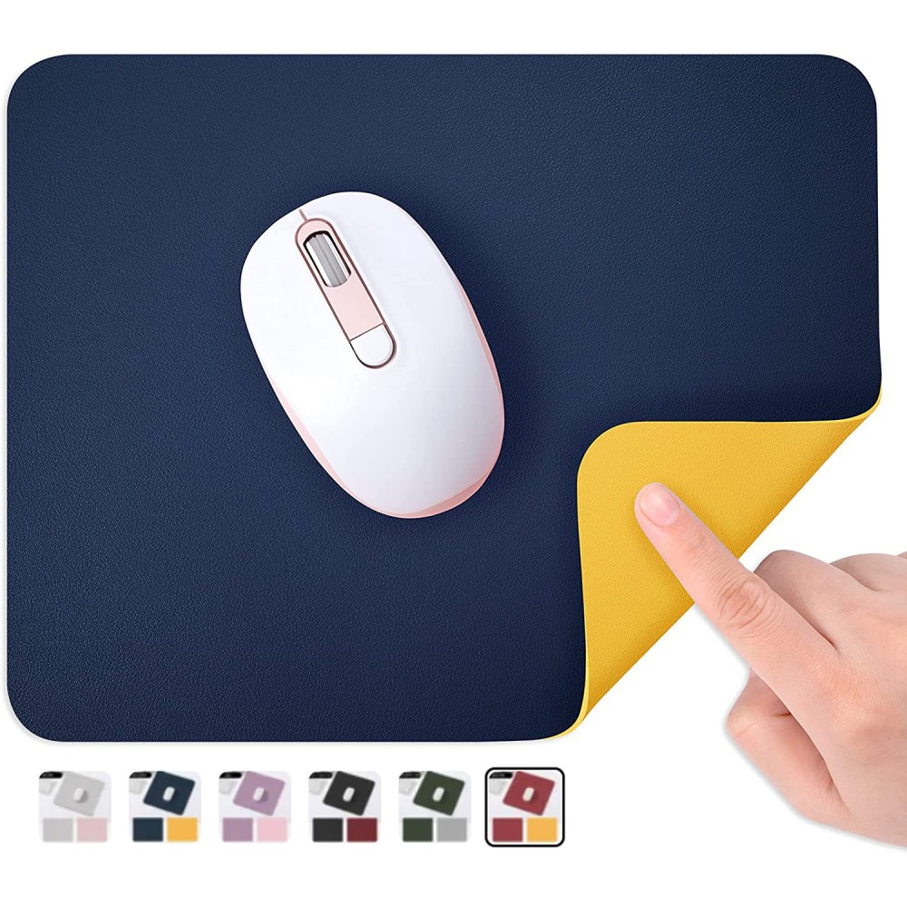 Double-Sided PU Leather Mouse Pad with Logo