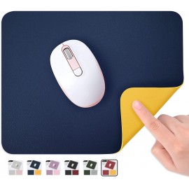 Double-Sided PU Leather Mouse Pad with Logo  Double-Sided PU Leather Mouse Pad with Logo